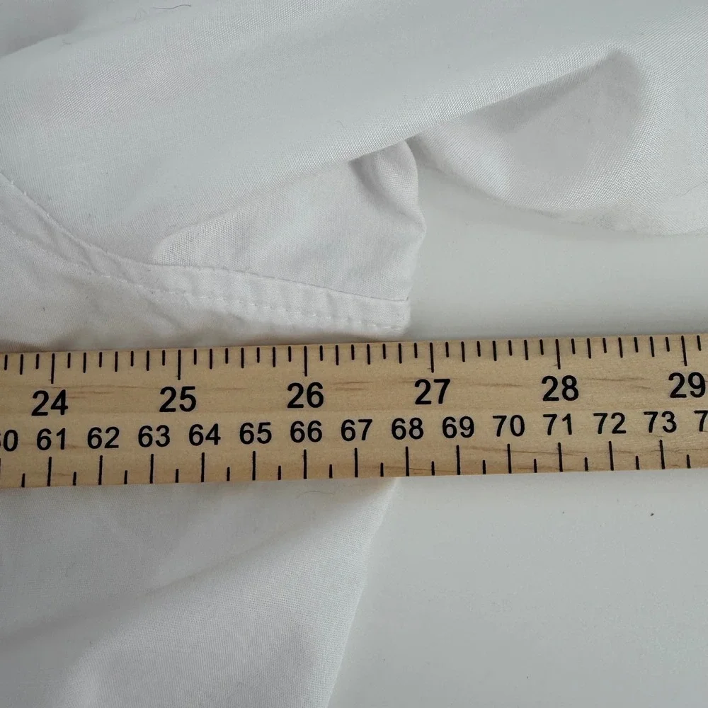Wrangler Western Snap Shirt Mens XXL White Long Sleeve Pearl Snap 71105WH